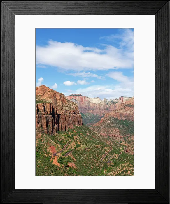 Framed Print : Zion Canyon Overlook, Zion National Park, Washington County, Utah, USA Framed Print : Zion Canyon Overlook, Zion National Park, Washington County, Utah, USA