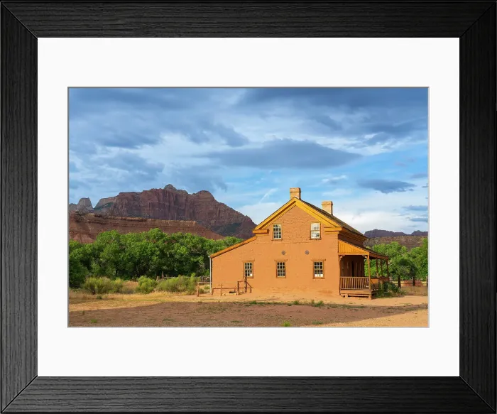 Framed Print : Restored abandoned building in Grafton ghost town near Rockville, Washington County, Utah, USA Framed Print : Restored abandoned building in Grafton ghost town near Rockville, Washington County, Utah, USA