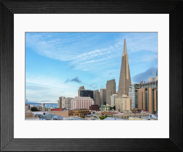 Framed Print : Transamerica Pyramid in city, San Francisco, California, USA Framed Print : Transamerica Pyramid in city, San Francisco, California, USA