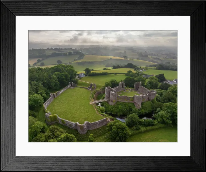 Framed Print : Aerial view of White Castle (also known as Llantilio Castle), Monmouthshire, Wales. Summer (June) 2023 Framed Print : Aerial view of White Castle (also known as Llantilio Castle), Monmouthshire, Wales. Summer (June) 2023
