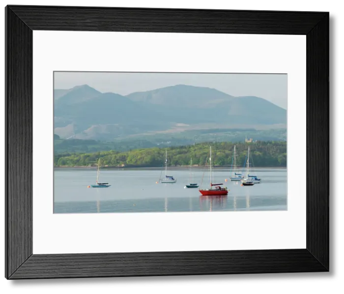 Framed Print : Sailing boats moored on the Menai Strait at Beaumaris, Isle of Anglesey, Wales, UK. Spring (May) 2019 Framed Print : Sailing boats moored on the Menai Strait at Beaumaris, Isle of Anglesey, Wales, UK. Spring (May) 2019