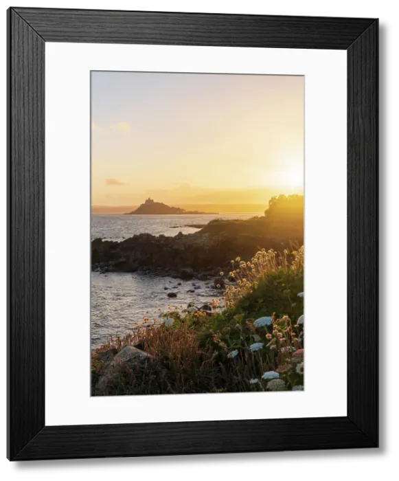 Framed Print : UK, England, Cornwall, Marazion, Mount's Bay, St Michael's Mount Framed Print : UK, England, Cornwall, Marazion, Mount's Bay, St Michael's Mount