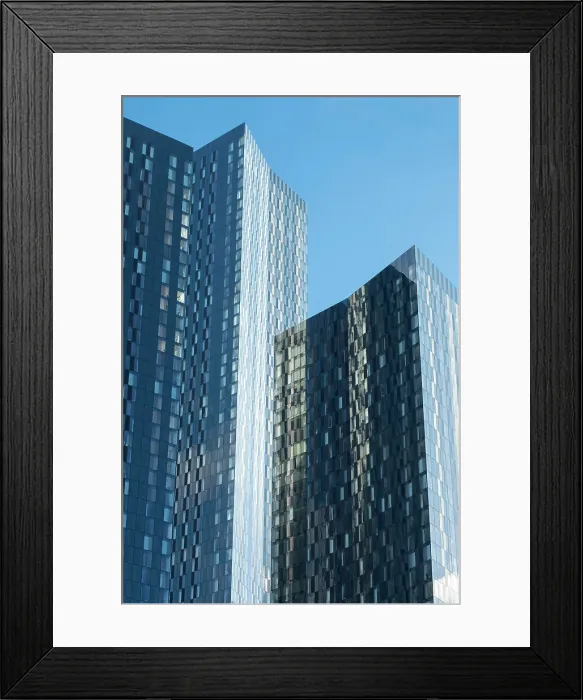 Framed Print : High Rise apartment buildings by Deansgate, Manchester, England, UK Framed Print : High Rise apartment buildings by Deansgate, Manchester, England, UK