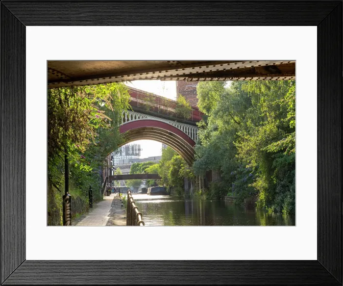 Framed Print : Bridgewater Canal, , Manchester, England, UK Framed Print : Bridgewater Canal, , Manchester, England, UK