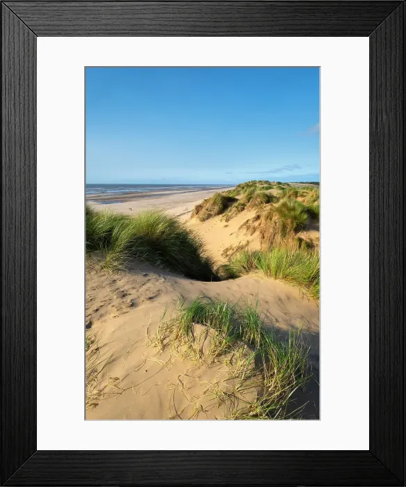 Framed Print : Sand dunes on the beach at Formby, Mersyside, England, UK