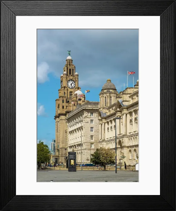 Framed Print : Royal Liver Building, Cunard Building and Port of Liverpool Building, Liverpool, Merseyside, England, UK Framed Print : Royal Liver Building, Cunard Building and Port of Liverpool Building, Liverpool, Merseyside, England, UK