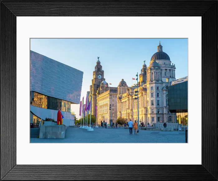 Framed Print : Royal Liver Building, Cunard Building and Port of Liverpool Building, Liverpool, Merseyside, England, UK Framed Print : Royal Liver Building, Cunard Building and Port of Liverpool Building, Liverpool, Merseyside, England, UK