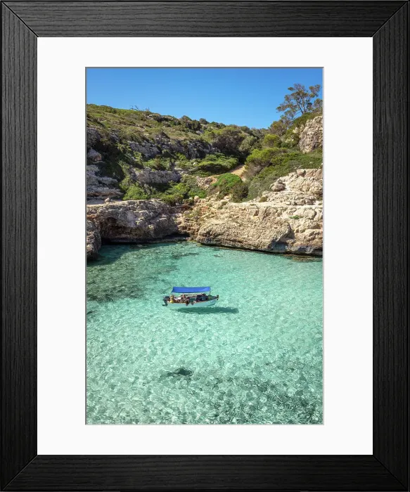 Framed Print : Beautful Cove, Mallorca, Spain