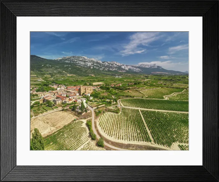 Framed Print : Aerial View over Samaniego, Basque Country, Spain Framed Print : Aerial View over Samaniego, Basque Country, Spain