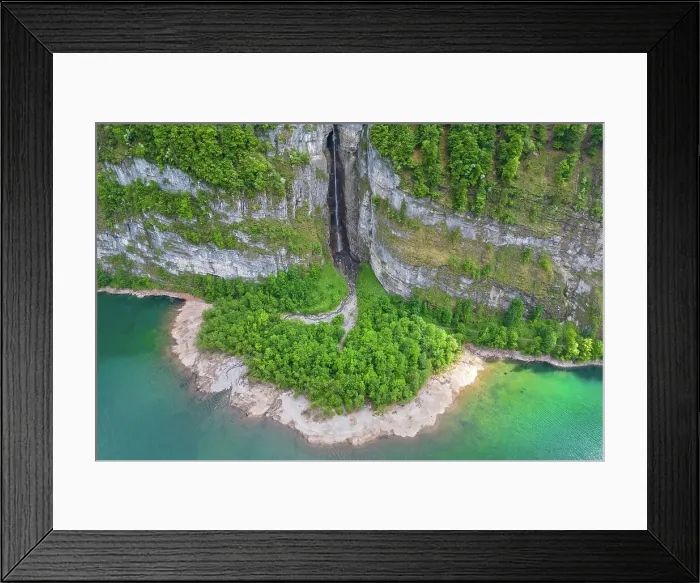 Framed Print : Switzerland, Canton Glarus, Klontalersee