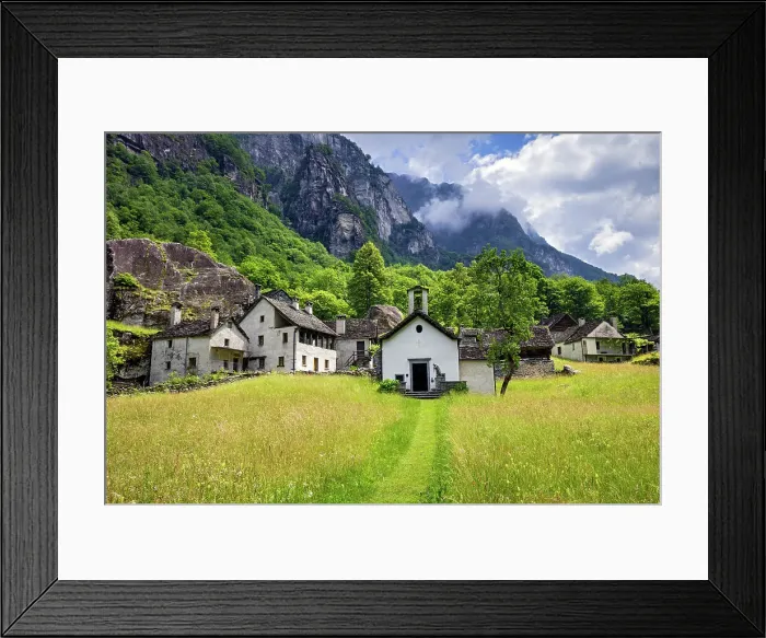 Framed Print : Switzerland, Canton Ticino, Bavonatal, Sabbione Framed Print : Switzerland, Canton Ticino, Bavonatal, Sabbione