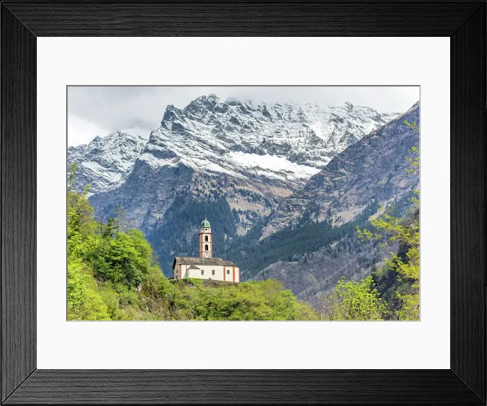 Framed Print : Switzerland, Canton Graubunden, Misox, Soazza, San Martino Church Framed Print : Switzerland, Canton Graubunden, Misox, Soazza, San Martino Church