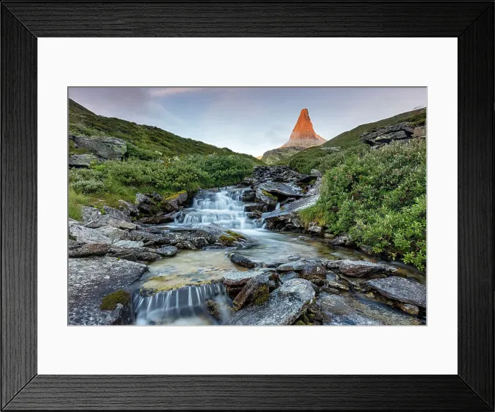 Framed Print : Switzerland, Canton Graubunden, Valsertal, Zervreilahorn, Horabach Framed Print : Switzerland, Canton Graubunden, Valsertal, Zervreilahorn, Horabach