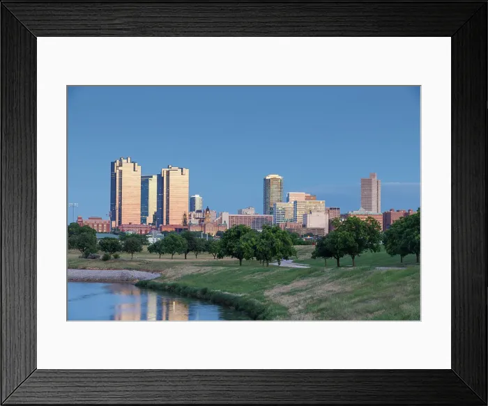 Framed Print : Fort Worth Skyline, Texas, USA Framed Print : Fort Worth Skyline, Texas, USA