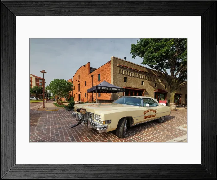 Framed Print : Classic car, Stockyards, Fort Worth, Texas, USA Framed Print : Classic car, Stockyards, Fort Worth, Texas, USA