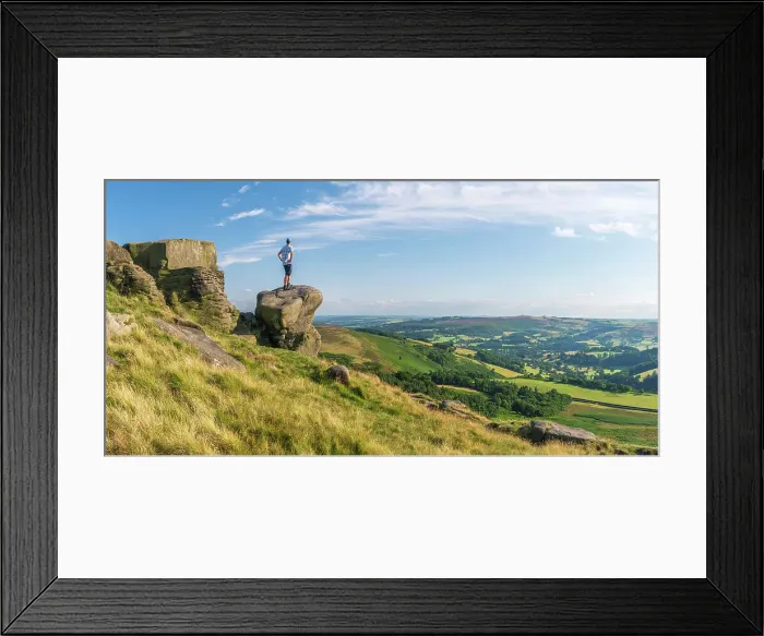 Framed Print : UK, England, Derbyshire, Peak District National Park, High Peak, Stanage Edge Framed Print : UK, England, Derbyshire, Peak District National Park, High Peak, Stanage Edge