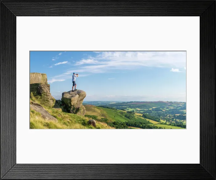 Framed Print : UK, England, Derbyshire, Peak District National Park, High Peak, Stanage Edge Framed Print : UK, England, Derbyshire, Peak District National Park, High Peak, Stanage Edge