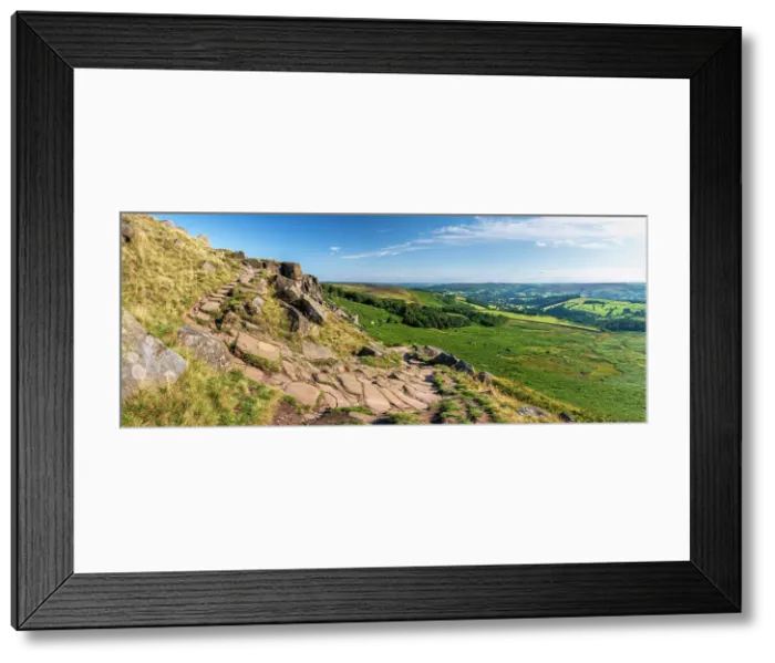 Framed Print : UK, England, Derbyshire, Peak District National Park, High Peak, Stanage Edge Framed Print : UK, England, Derbyshire, Peak District National Park, High Peak, Stanage Edge