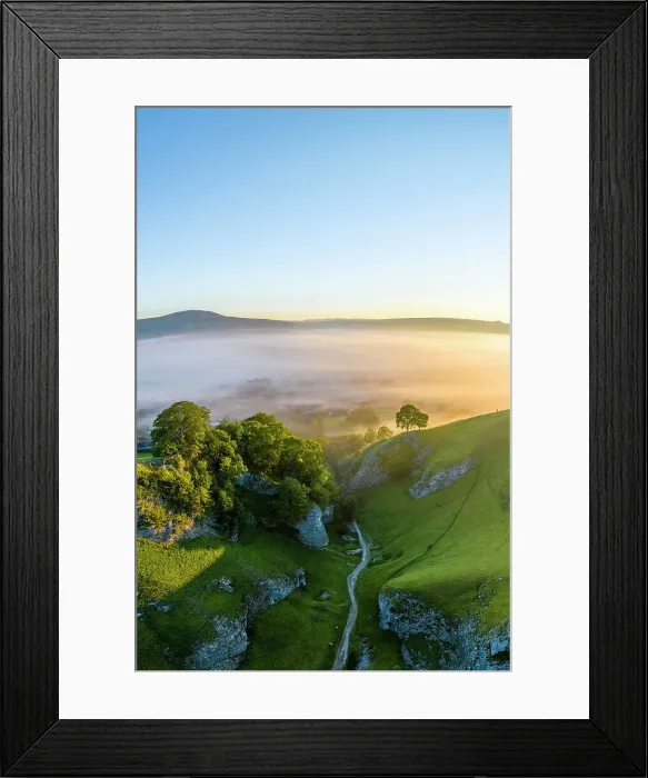 Framed Print : UK, England, Derbyshire, Peak District National Park, High Peak, Castleton, Cave Dale Framed Print : UK, England, Derbyshire, Peak District National Park, High Peak, Castleton, Cave Dale
