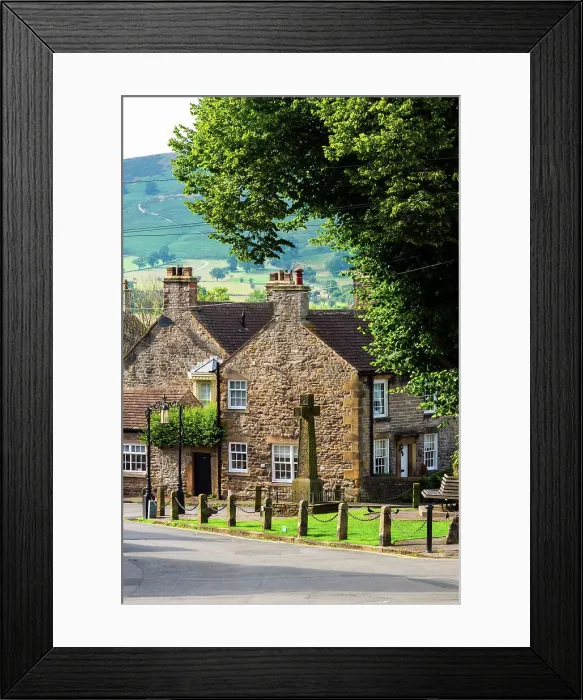 Framed Print : UK, England, Derbyshire, Peak District National Park, High Peak, Castleton, Market Place Framed Print : UK, England, Derbyshire, Peak District National Park, High Peak, Castleton, Market Place