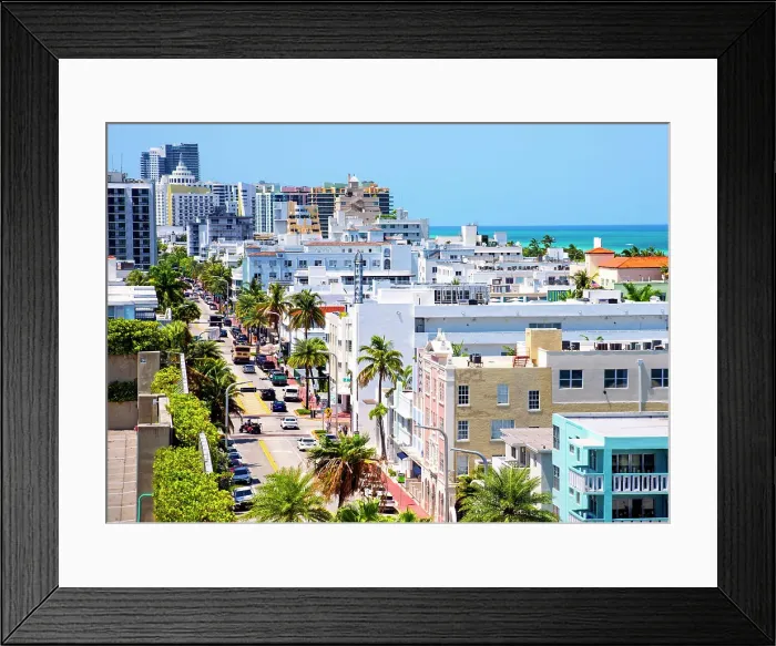 Framed Print : USA, Miami Beach, Florida, South Beach, Collins Avenue, Art Deco Hotels Framed Print : USA, Miami Beach, Florida, South Beach, Collins Avenue, Art Deco Hotels