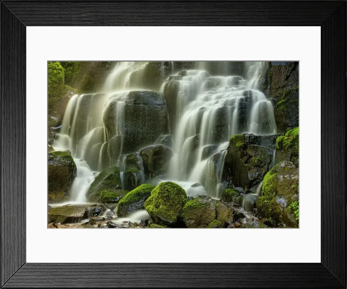Framed Print : Fairy Falls, Columbia River Gorge, Oregon, USA Framed Print : Fairy Falls, Columbia River Gorge, Oregon, USA