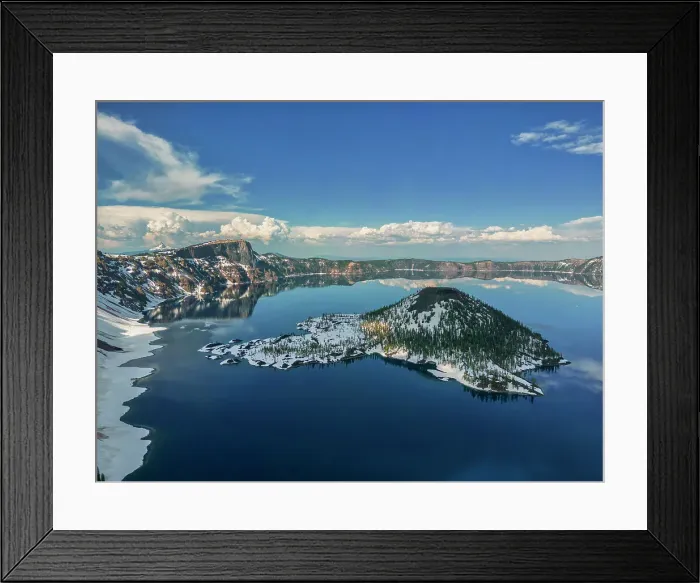 Framed Print : Wizard Island, Crater Lake National Park, Oregon, USA Framed Print : Wizard Island, Crater Lake National Park, Oregon, USA