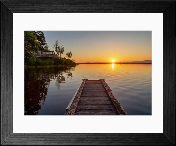 Framed Print : Jetty at Sunrise, Upper Klammath Lake, Oregon, USA Framed Print : Jetty at Sunrise, Upper Klammath Lake, Oregon, USA