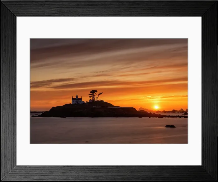 Framed Print : Battery Point Lighthouse at Sunset, Crescent City, California, USA Framed Print : Battery Point Lighthouse at Sunset, Crescent City, California, USA