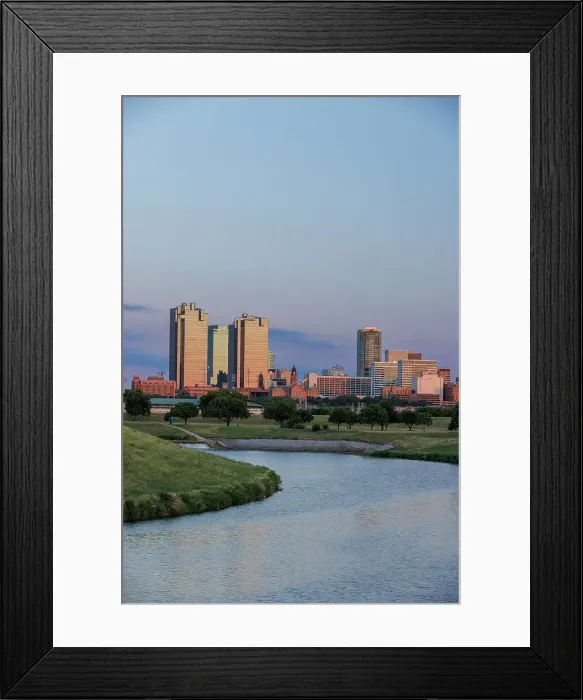 Framed Print : Fort Worth Skyline, Texas, USA