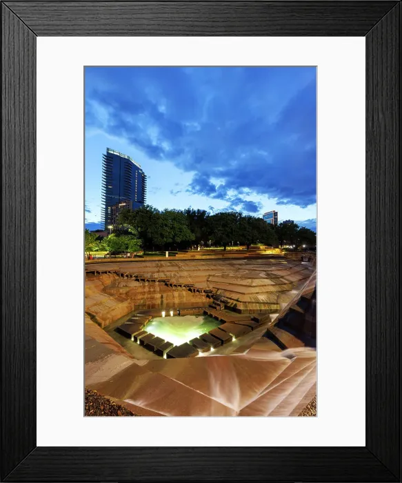 Framed Print : Fort Worth Water Gardens, Texas, USA Framed Print : Fort Worth Water Gardens, Texas, USA