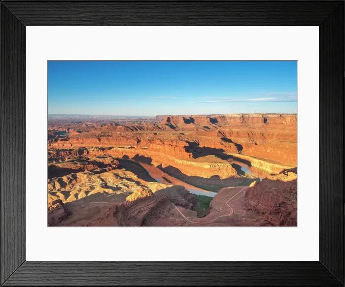 Framed Print : Bend of Colorado river at Dead Horse Point at sunrise, Dead Horse Point State Park, Utah, USA Framed Print : Bend of Colorado river at Dead Horse Point at sunrise, Dead Horse Point State Park, Utah, USA