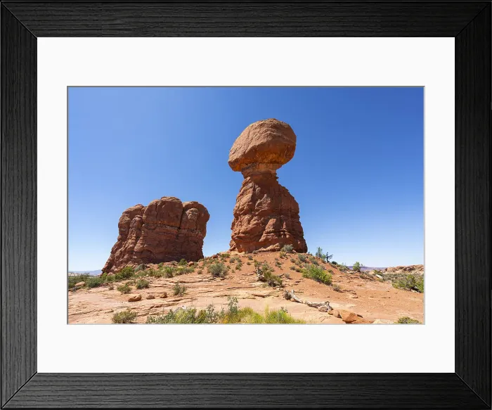 Framed Print : Balanced Rock, Arches National Park, Grand County, Utah, USA