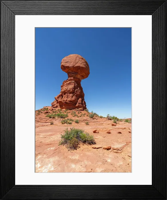 Framed Print : Balanced Rock, Arches National Park, Grand County, Utah, USA Framed Print : Balanced Rock, Arches National Park, Grand County, Utah, USA
