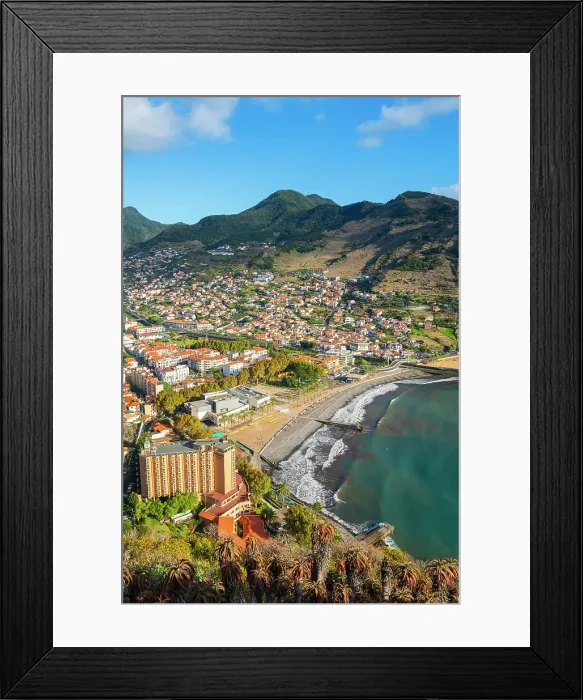 Framed Print : Machico as seen from Miradouro Francisco Alvares Nobrega, Madeira, Portugal Framed Print : Machico as seen from Miradouro Francisco Alvares Nobrega, Madeira, Portugal