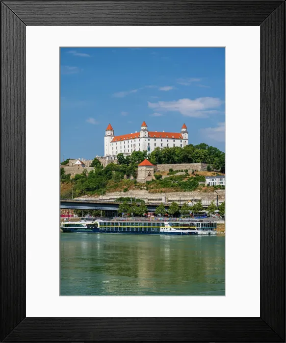 Framed Print : Danube river and Castle, Bratislava, Slovakia Framed Print : Danube river and Castle, Bratislava, Slovakia