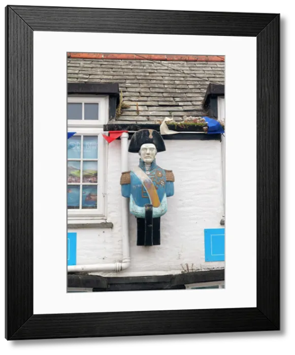 Framed Print : UK, England, Cornwall, Port Isaac, Lord Nelson Figurehead Framed Print : UK, England, Cornwall, Port Isaac, Lord Nelson Figurehead