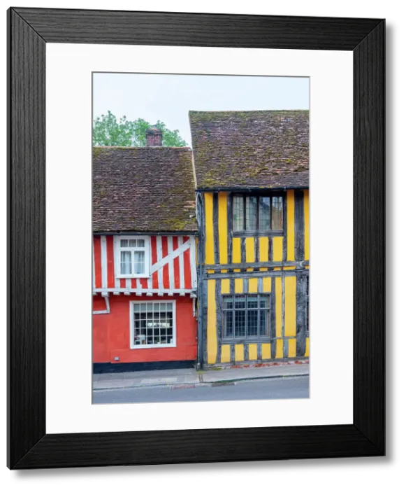 Framed Print : UK, England, Suffolk, Lavenham, Water Street Framed Print : UK, England, Suffolk, Lavenham, Water Street
