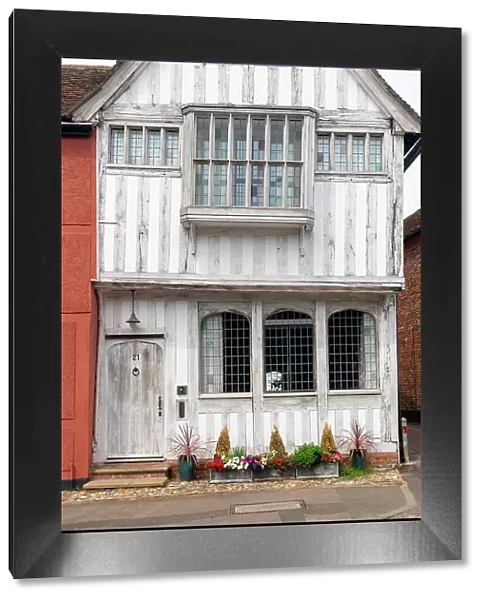 UK, England, Suffolk, Lavenham, Timber-framed building