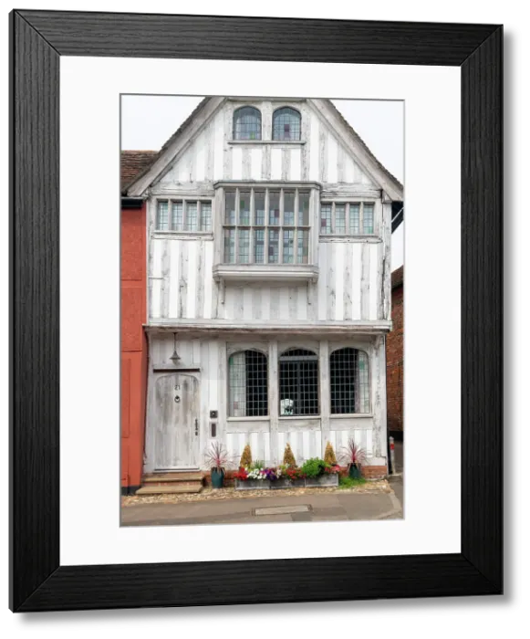 Framed Print : UK, England, Suffolk, Lavenham, Timber-framed building Framed Print : UK, England, Suffolk, Lavenham, Timber-framed building