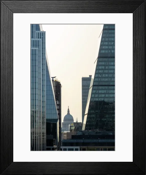 Framed Print : St. Paul's & City of London, London, England, UK Framed Print : St. Paul's & City of London, London, England, UK
