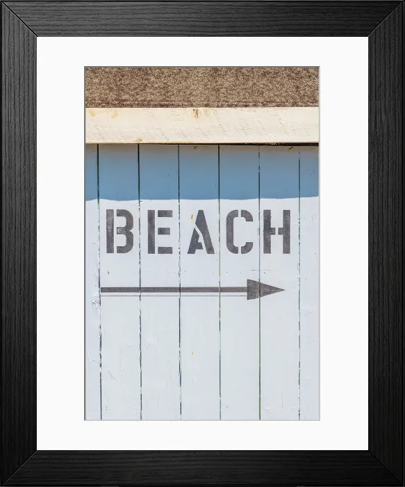 Framed Print : UK, England, Suffolk, Felixstowe, Beach Hut
