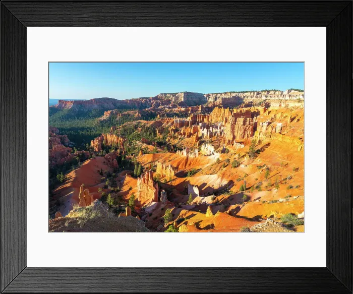 Framed Print : Hoodoos in Bryce Canyon amphitheater after sunrise, Sunrise Point, Bryce Canyon National Park, Utah, USA Framed Print : Hoodoos in Bryce Canyon amphitheater after sunrise, Sunrise Point, Bryce Canyon National Park, Utah, USA