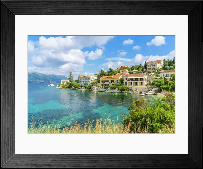 Framed Print : Fiscardo, Kefalonia, Ionian Islands, Greek Islands, Greece