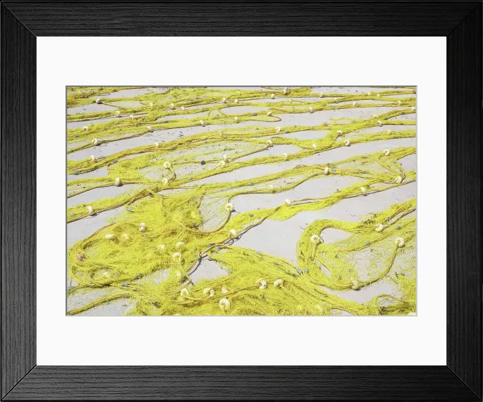 Framed Print : Fishing nets, Faros, Sifnos Island, Cyclades Islands, Greece