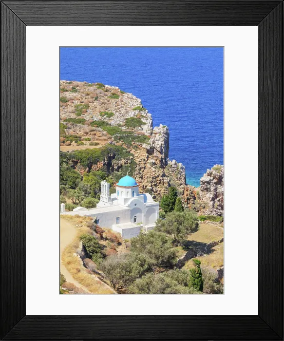 Framed Print : Panagia Poulati monastery, Sifnos Island, Cyclades Islands, Greece Framed Print : Panagia Poulati monastery, Sifnos Island, Cyclades Islands, Greece