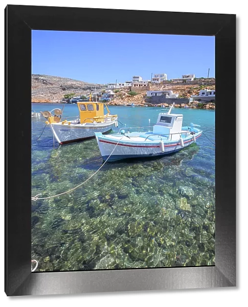 Fishing boats, Heronissos, Sifnos Island, Cyclades Islands, Greece