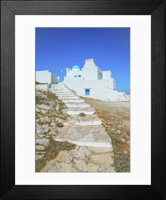 Framed Print : Aghios Simeon monastery, Sifnos Island, Cyclades Islands, Greece Framed Print : Aghios Simeon monastery, Sifnos Island, Cyclades Islands, Greece