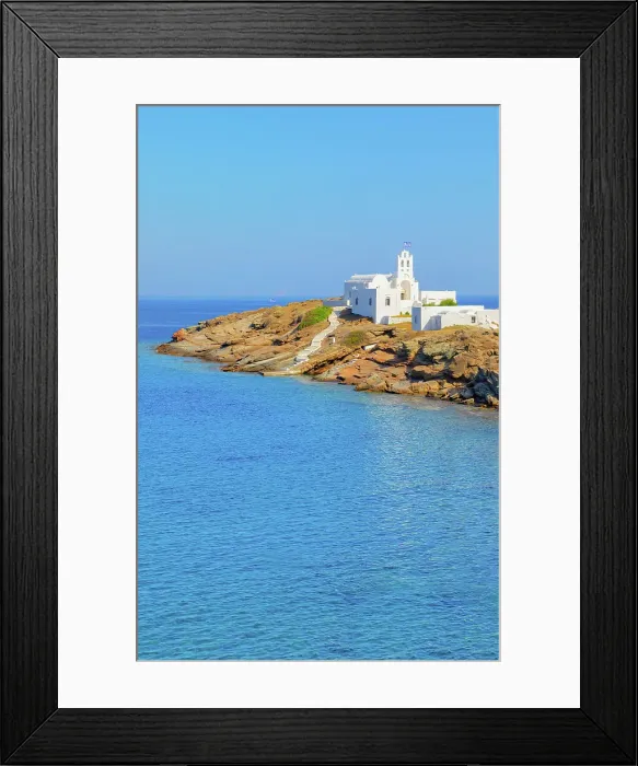 Framed Print : Chrisopigi monastery, Sifnos Island, Cyclades Islands, Greece Framed Print : Chrisopigi monastery, Sifnos Island, Cyclades Islands, Greece