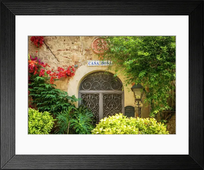 Framed Print : Italy, Tuscany. A house entrance in bolgheri Framed Print : Italy, Tuscany. A house entrance in bolgheri
